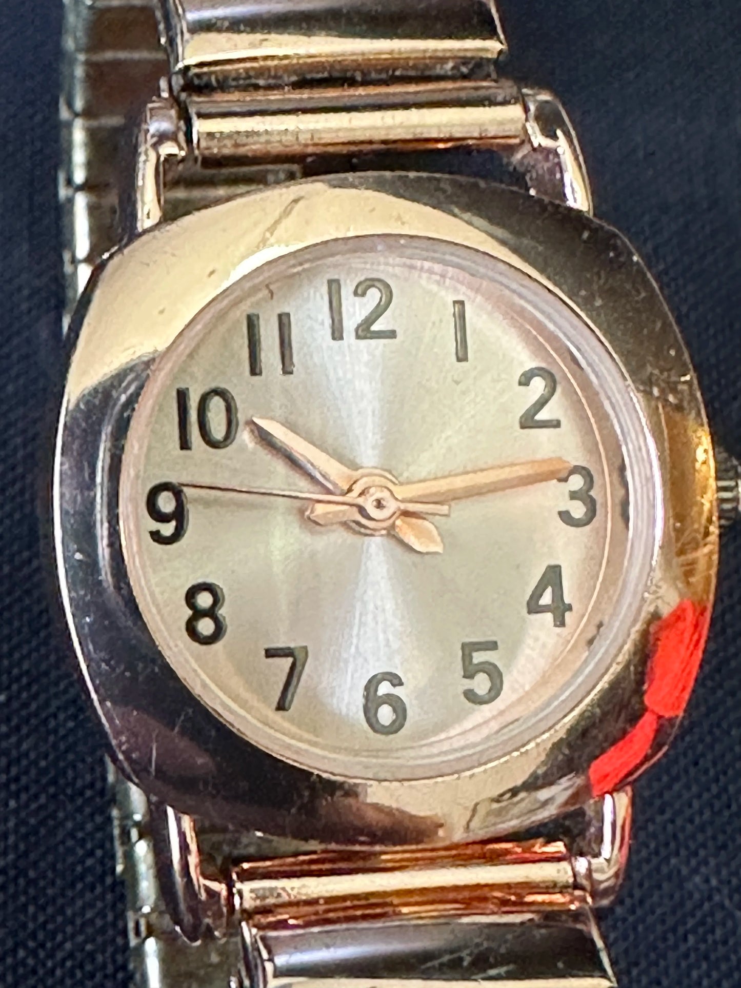 Silver metal band Watch