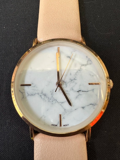 Marble Face Ladies Watch Pink Band