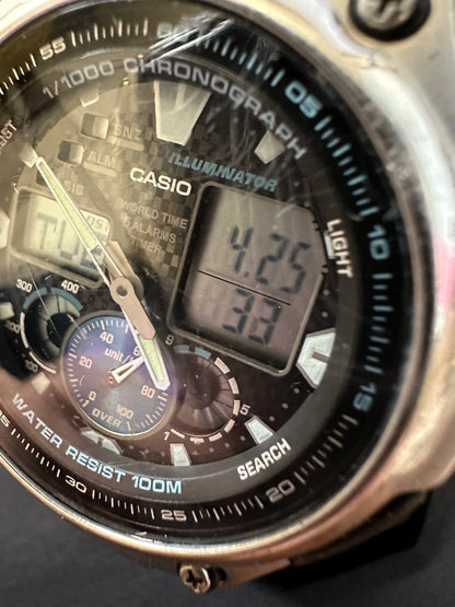 Casio AQ-190W, Analog Digital World Time, Chrono, Multifunction Watch 100m WR