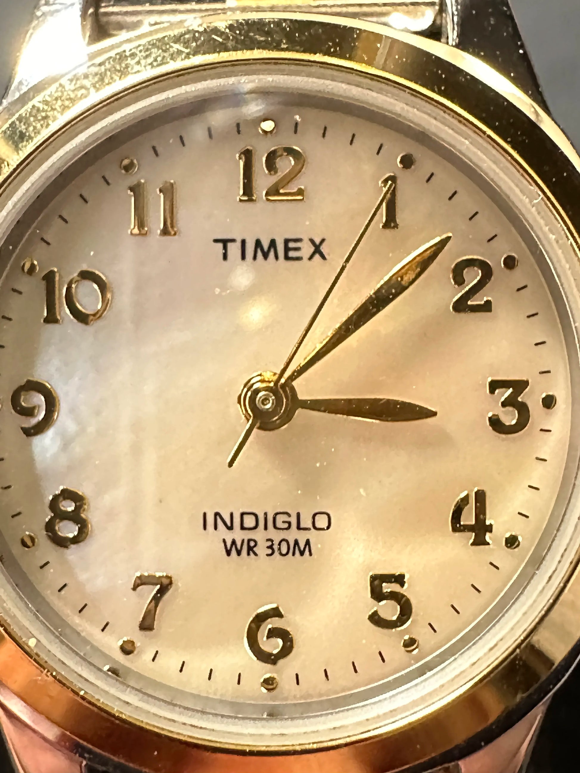 Timex Indiglo Ladies Watch Pearl Face WR-30M