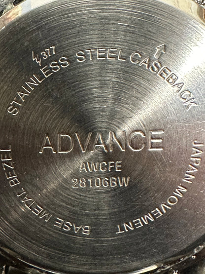 Advance Men's Silver Watch White Face - AWCFE-28106BW