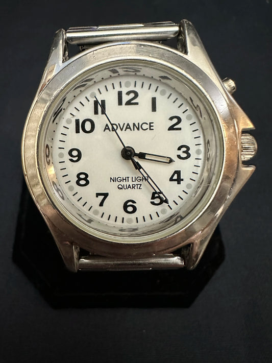 Advance Men's Silver Watch White Face - AWCFE-28106BW