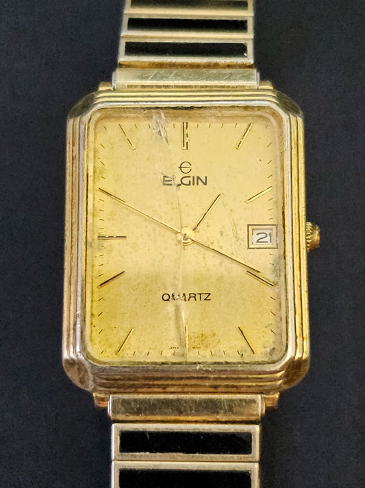 Elgin - Gold tone watch