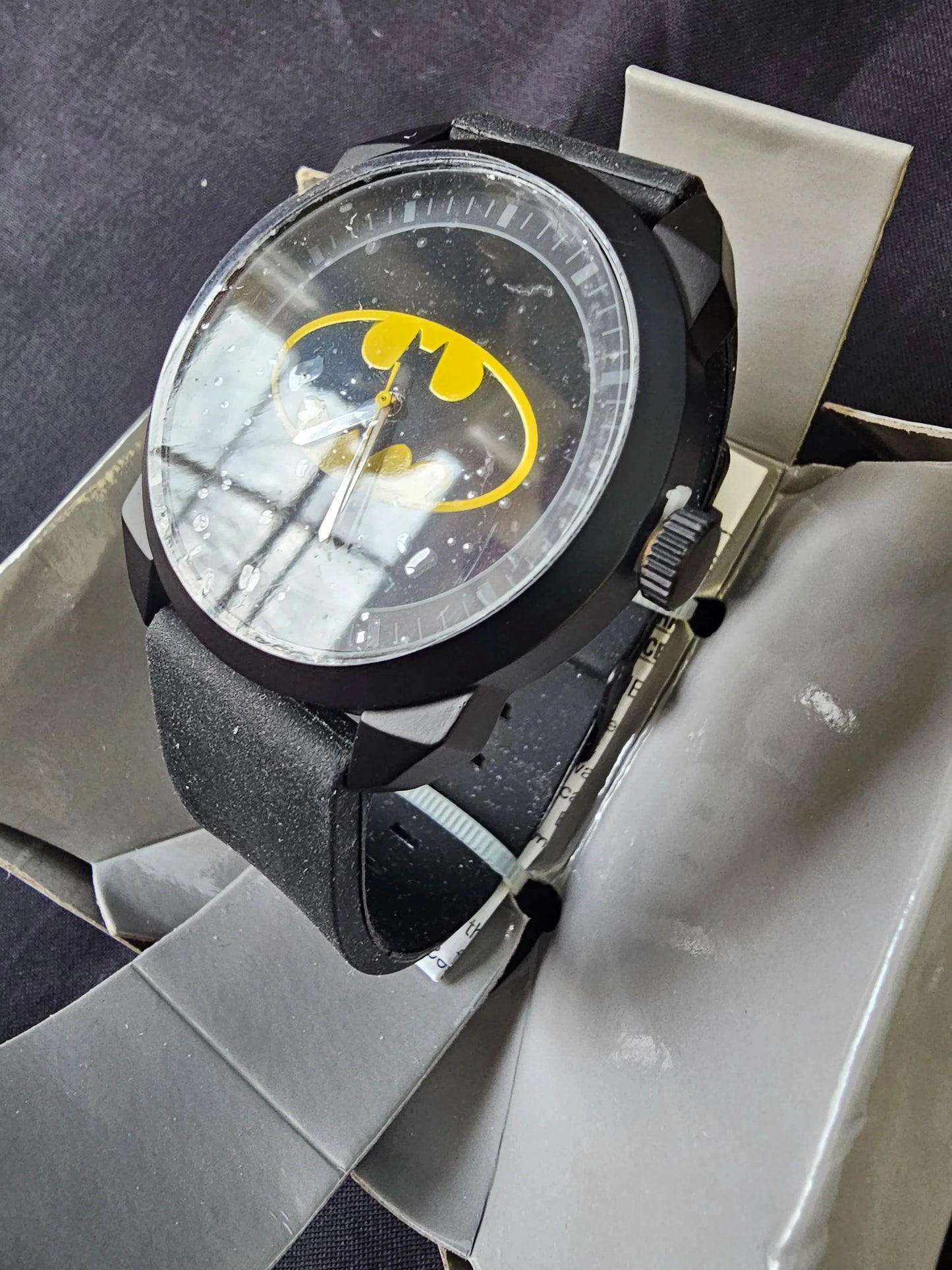 Batman DC Comics Logo Watch by Accutime with Collectible Box