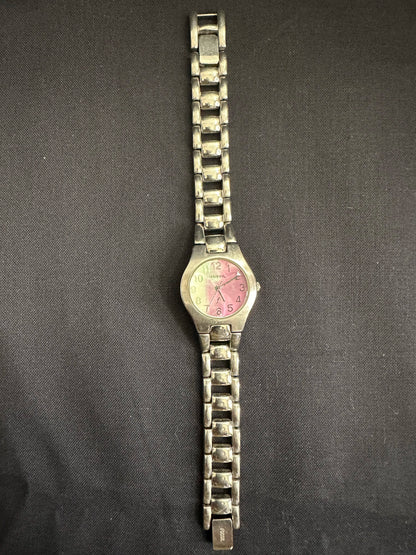 Fossil F2 ES-9201 Silver Pink Ladies Watch