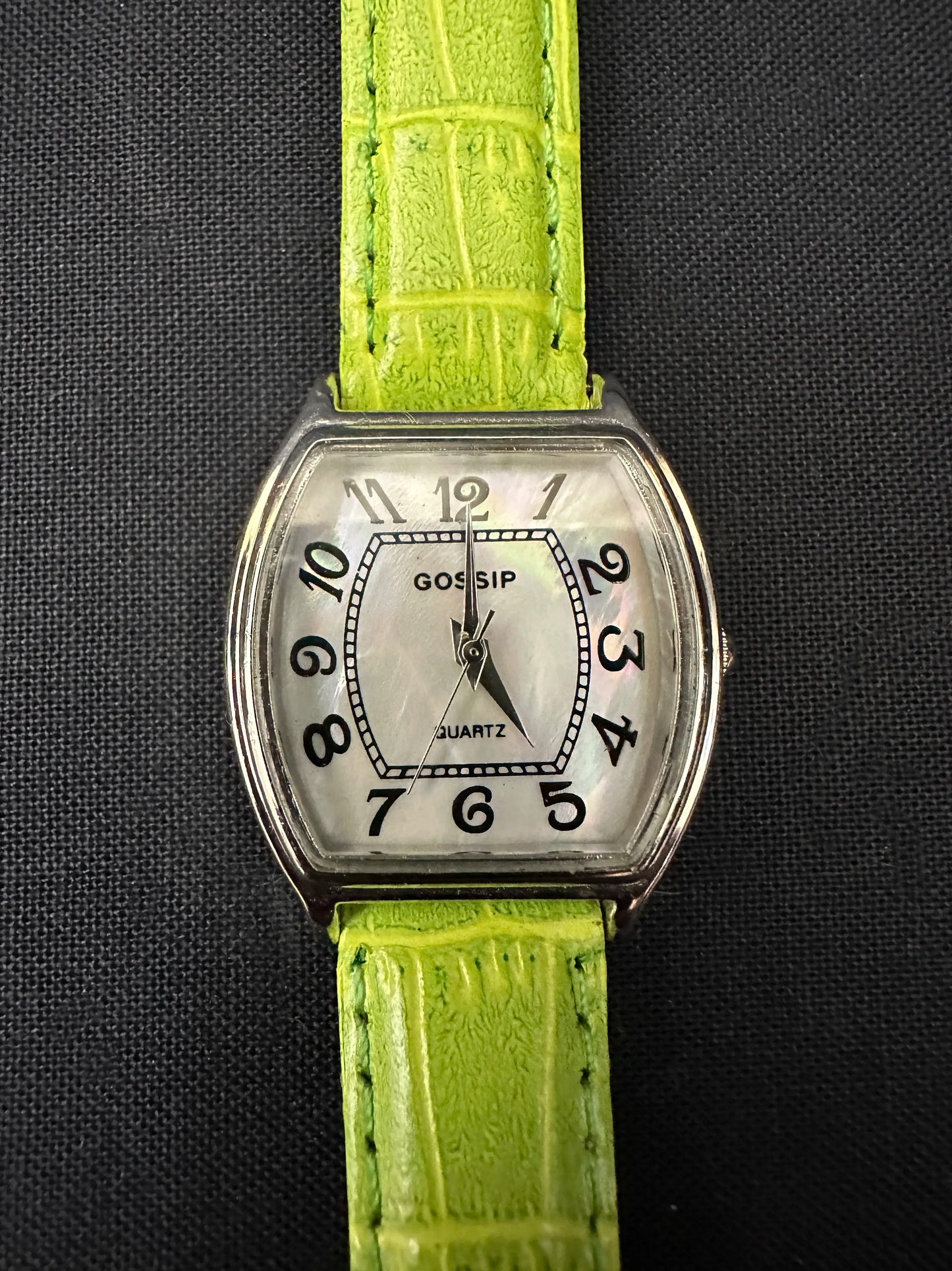 Gossip Watch with green band