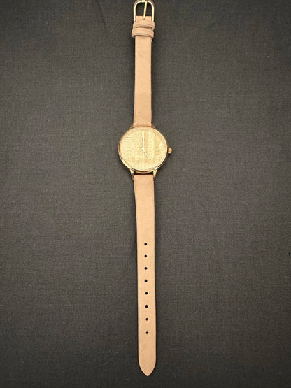 Ladies Pink Watch - Leather Strap