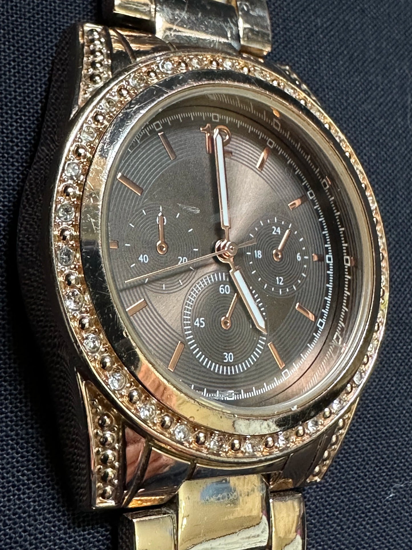 Women’s Gold Chronograph Watch
